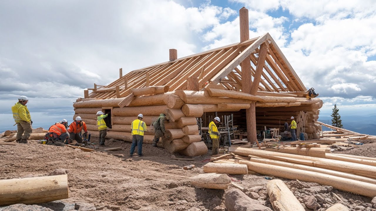 How to Build an Amazing Wooden House | Teamwork House Building Project