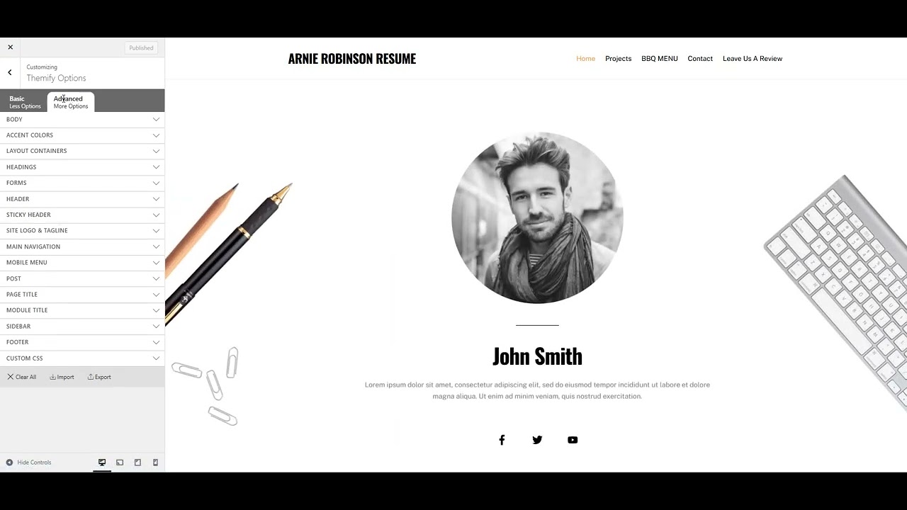 How To Create And Edit A Menu In Themify - YouTube
