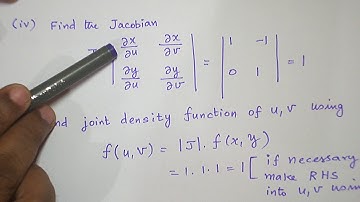 2D RV TRANSFORMATIONS OF RANDOM VARIABLES PROBLEM 1