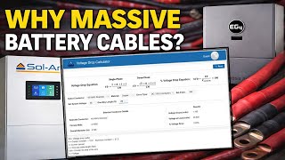 Why Whole-Home Battery Systems Need Massive Cables (Voltage Drop Explained) | EG4 & Sol Ark Examples