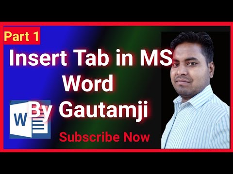 Insert Tab Part 1 in MS Word - YouTube