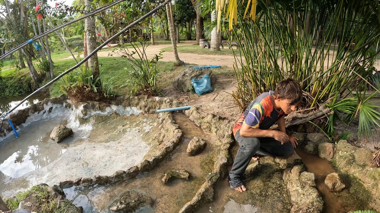 REFORMANDO UM LAGUINHO ANTIGO DE PEDRAS!