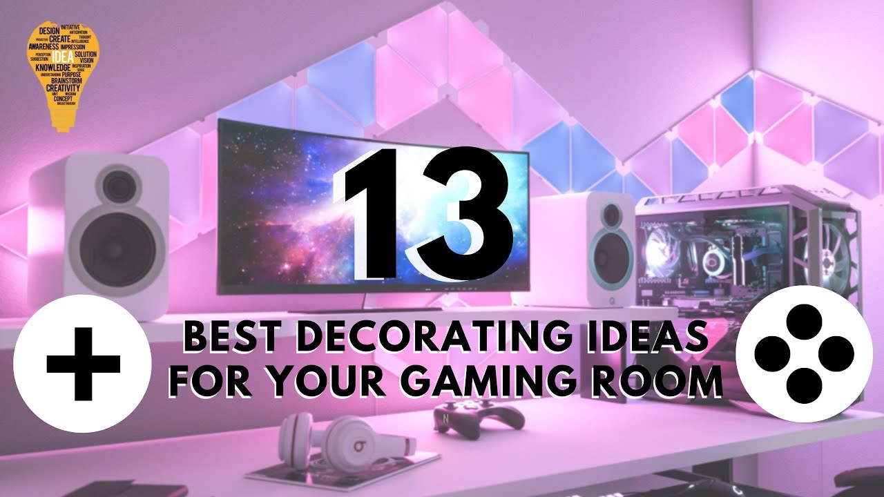 10 Best Decorating Ideas for Your Gaming Room - YouTube