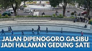 GAMBARAN Gedung Sate & Gasibu Menyatu, Jalan Dipenogoro Depan Gesat Bakal Jadi Halaman