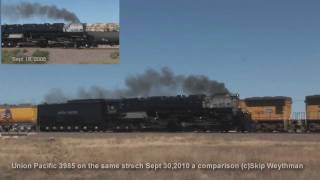 UP 3985 a 2010 vs 2008 comparison HD Picture In Picture