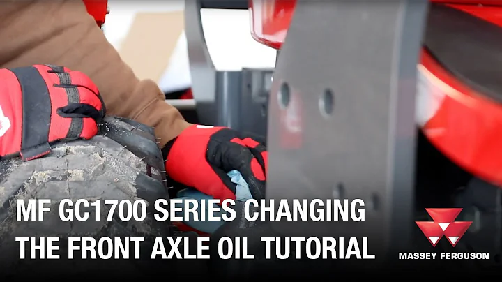 AGCO DIY Series: Changing the Front Axle Oil in MF GC1700 Tractors