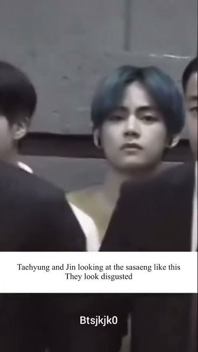 the way Jin and Taehyung looking at the sasaeng😡👿