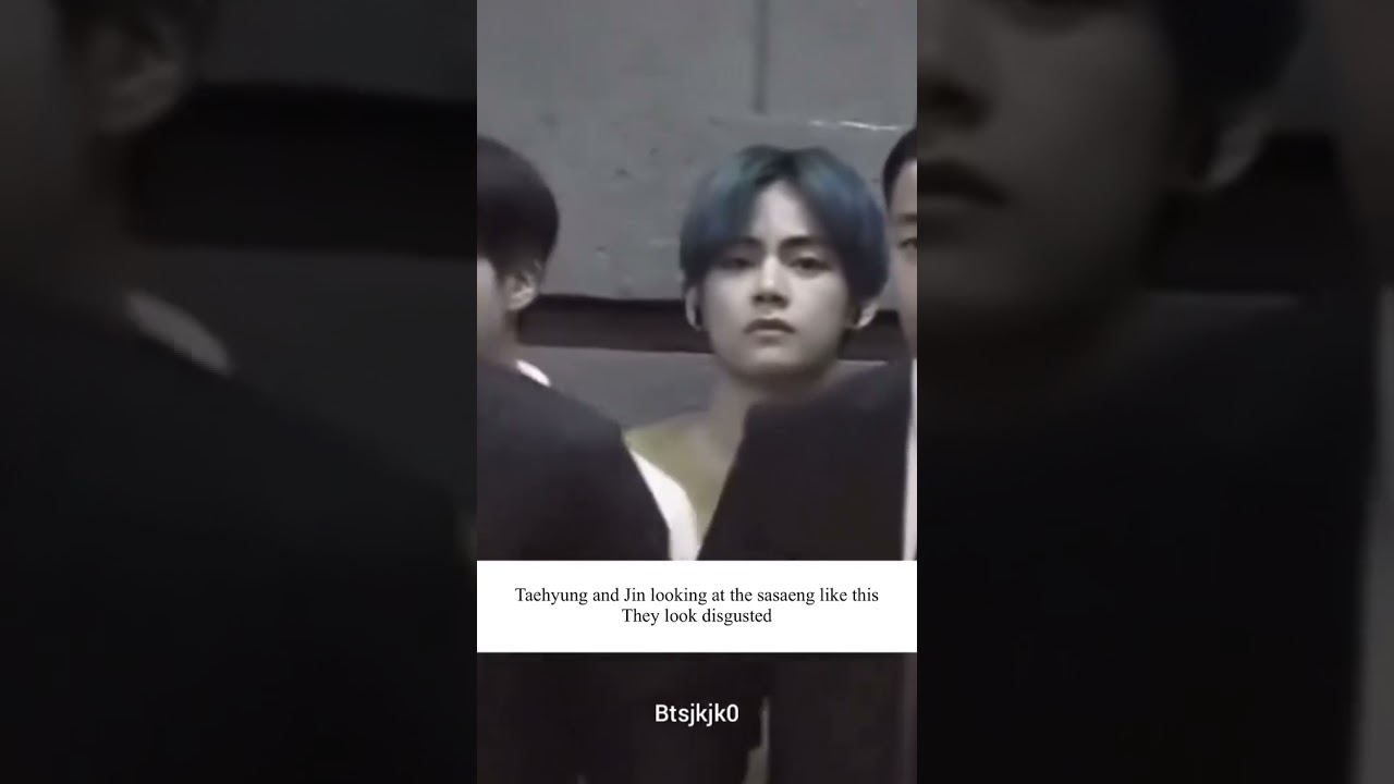 the way Jin and Taehyung looking at the sasaeng😡👿