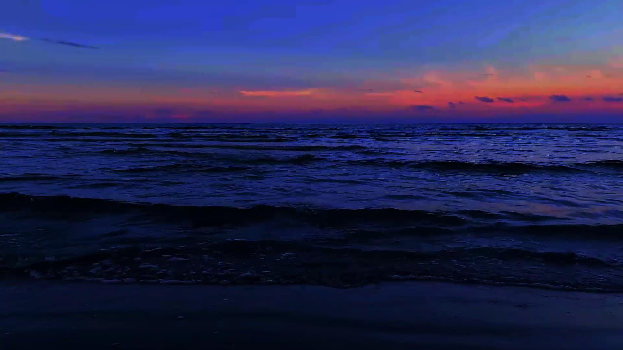 Night Ocean Sound for Sleep Background | Calm Ocean Waves
