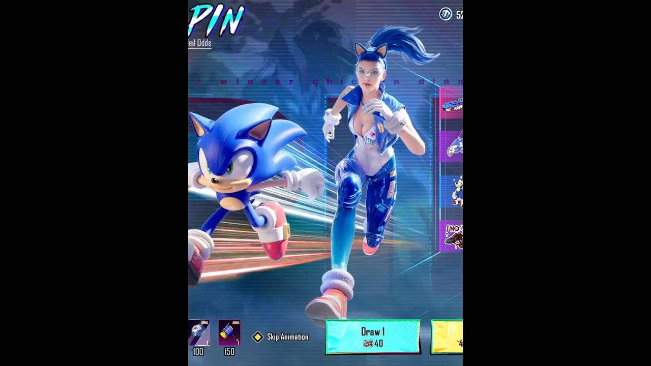 SONIC THE HEDGEHOG x PUBG MOBILE Lucky Spin