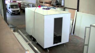 Mobile Catering Trailer Unit Manufacture time lapse