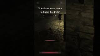 It Took Me 1000+ Hours To Know This #skyrim #gaming #elderscrolls