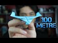 Avion De Papel Volando 100 Metros!!! ¿Cómo hacer un avión?