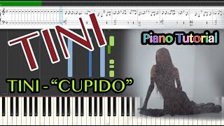 TINI - Cupido - Piano Tutorial - SHEET MUSIC COVER