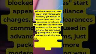 letmining.com Review: Crypto Scam Exposed 🚨 Don’t Lose Your Money #cryptoscam #scam