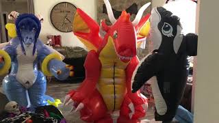 Inflatable Pvc Dragon And Whale Suits
