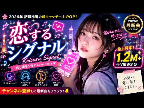 🎵💖【恋するシグナル】君から届いたlove✨止まらないHeart Beat！超キャッチーな新感覚J-POP #恋するシグナル #新曲 #JPOP #恋愛ソング  チャンネル登録して最新曲をチェック！🔔