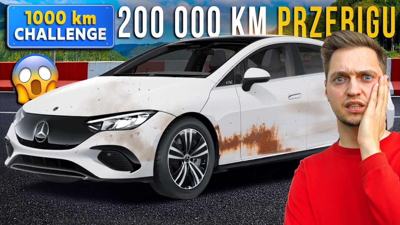 Test MERCEDESA EQE na trasie 1000 km z przebiegiem 200.000 km 🤯 Jaki pozostał zasięg?