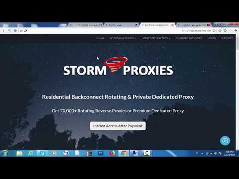 شرح شراء بروكسي من موقع stormproxies واستخدامها في الربح من الانترنت 2018
