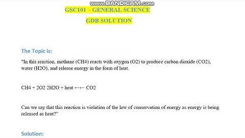 GSC101 -  GENERAL SCIENCE GDB SOLUTION