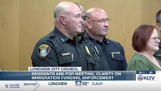 Longview residents ask for meeting, clarity of immigration funding, enforcement screenshot 1