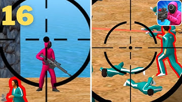 K-Sniper Challenge 3D Gameplay Part 16 | Squid Game Mobile NEW UPDATE (Android, iOS)