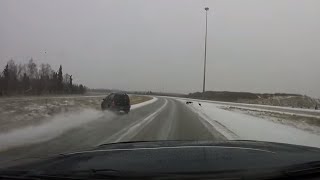 Anchorage Alaska - Minnesota Highway - DashCam - Accident - 1/12/2016