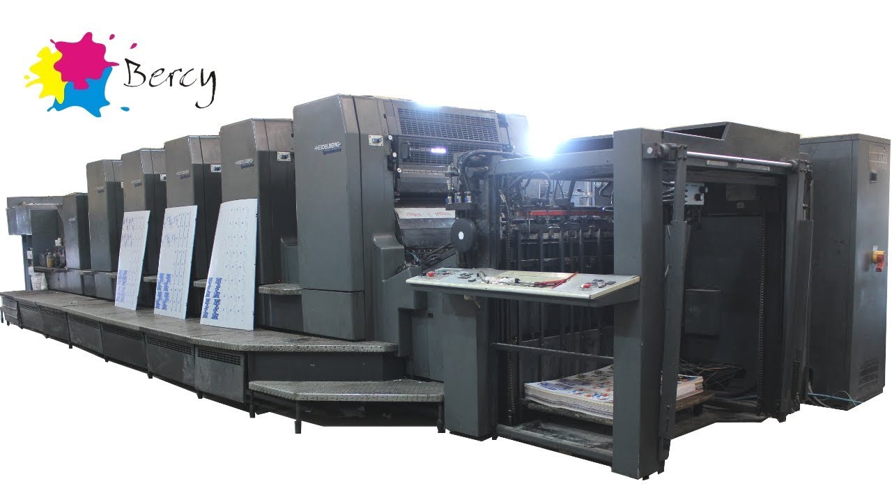 OFFSET HEIDELBERG CD 102 - 5 + L 1995 - Machine Set -UP - YouTube