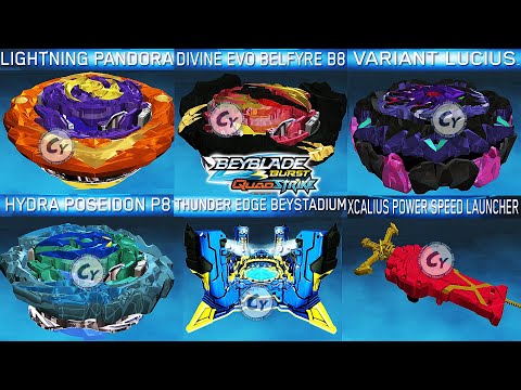 QR ULTIMATE VALTRYEK V8 DIVINE XCALIUS X8 ALL 2-PACK QR CODES BEYBLADE  BURST QUAD STRIKE 