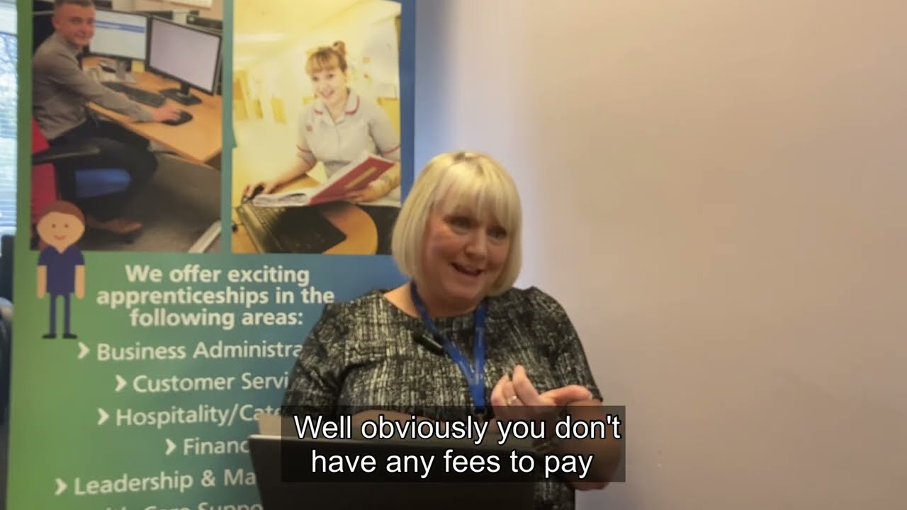 Avril explains apprenticeships for 
