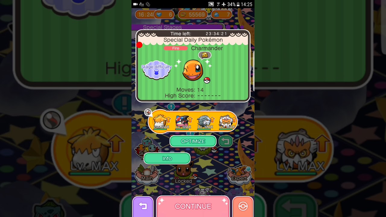 Pokemon Shuffle Mobile Special Daily Pokemon Charmander Winking ポケとる スマホ版 ヒトカゲ ウィンク スペシャル日替わり Youtube
