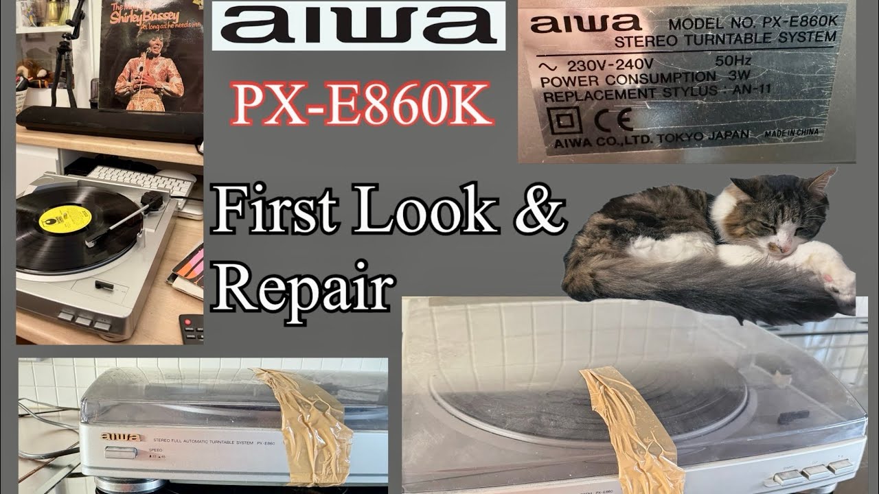 AIWA PX-E880レコーダー Aiwa Belt Kit for LX PX ZM ZR Cassette 