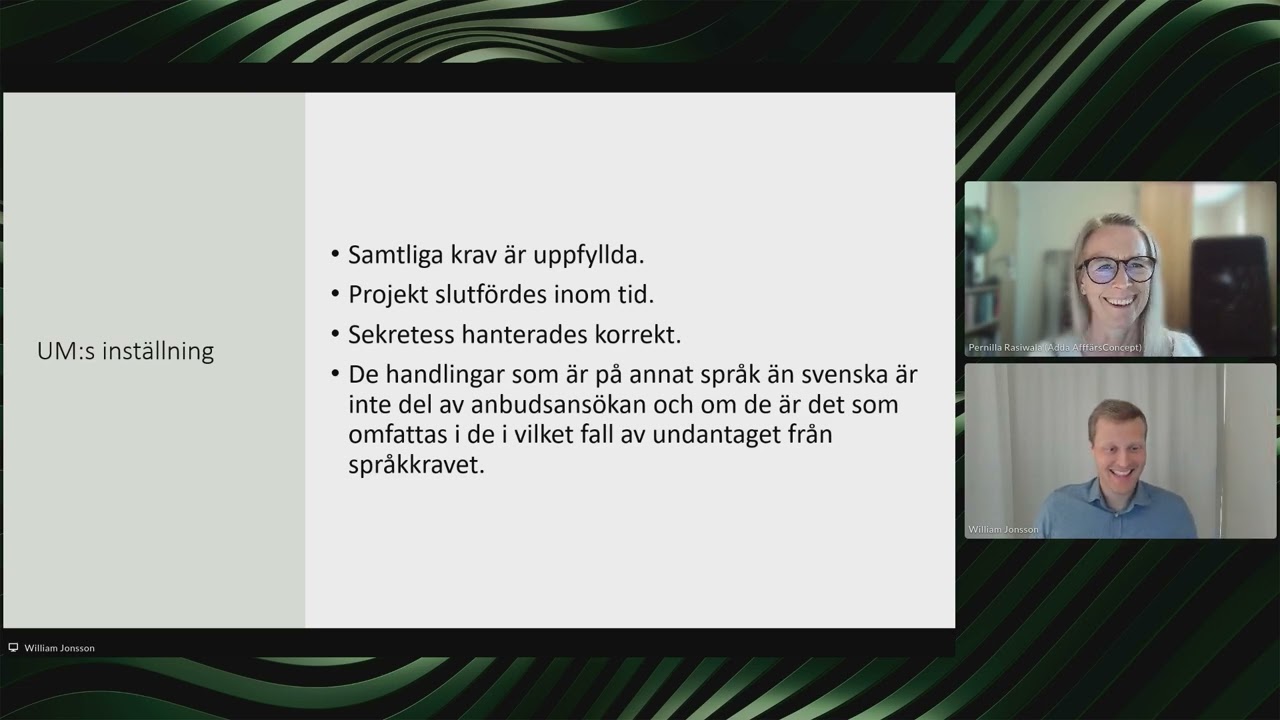 Rättsfallswebbinarium #9 20250603 (Kammarrätten i Stockholm Målnr: 1857-1860-25)