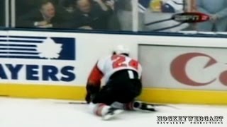 Daniel Alfredsson's hit from behind on Darcy Tucker, plus post-game  reaction (2002 playoffs) on Make a GIF
