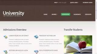 University Website Template