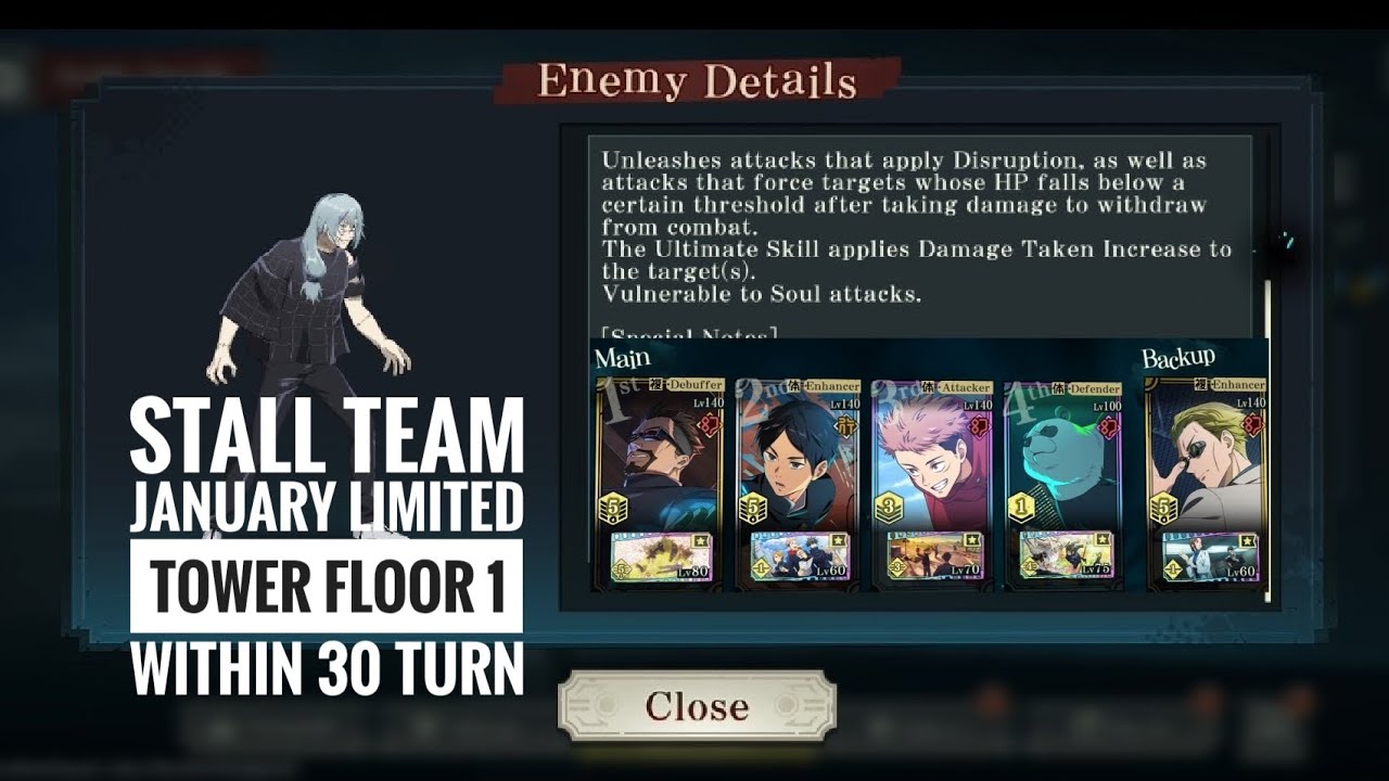 January Limited Tower Floor 1 - Jujutsu Kaisen Phantom Parade