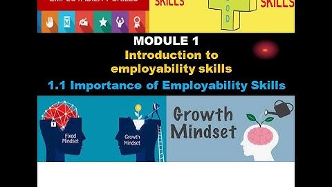 EMPLOYABILITY SKILL INTRODUCTION- MODULE - 1, Importance of Employability Skills (CLASS -1) PRASANNA