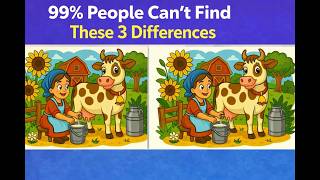 99% People Can’t Find These 3 Differences!