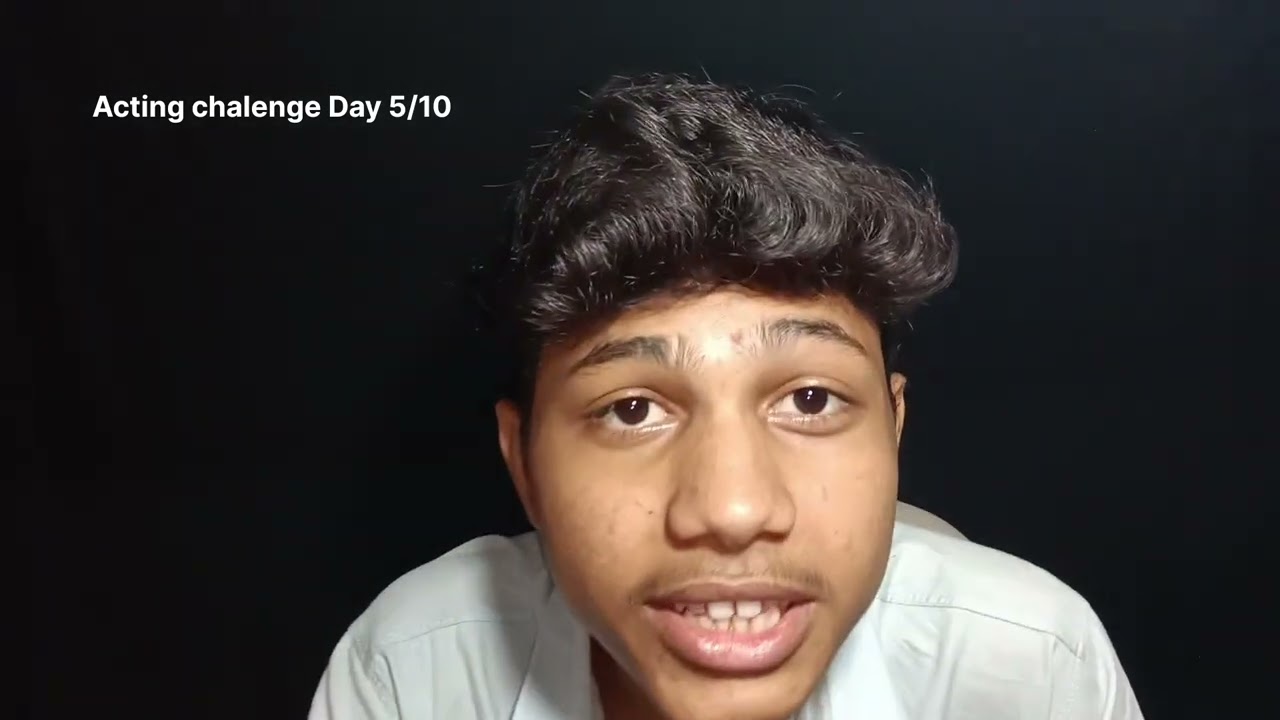 I'm taking 10 days of acting chalenge  on instagram isliye video me uper chalenge likha hua hai 😁