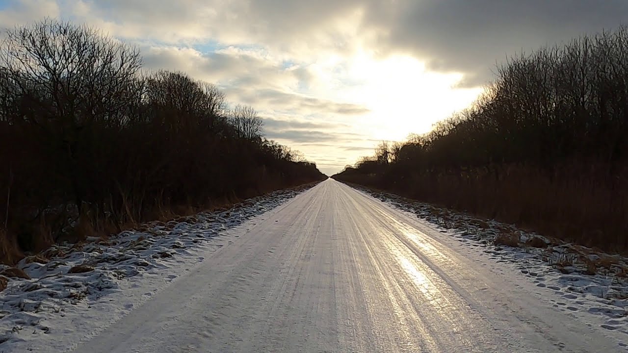 Dejlige Danmark. Store vildmose på en kold vinterdag.