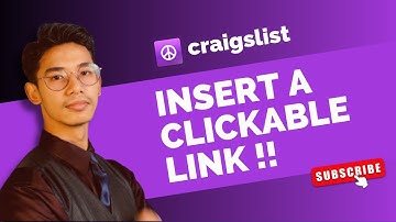 How to Insert a Clickable Link on Craigslist !