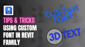 Revit Tips & Tricks - Using Custom Text Font in Revit Family