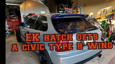 EK HATCH GETS A CIVIC TYPE R SPOILER