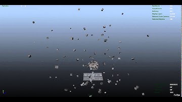 Real Gravity Simulation in Maya - Test #4