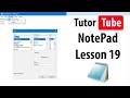Notepad Tutorial - Lesson 19 - Saving file as HTML