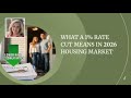 What A 1 Rate Cut Means In 2026 Housing Market