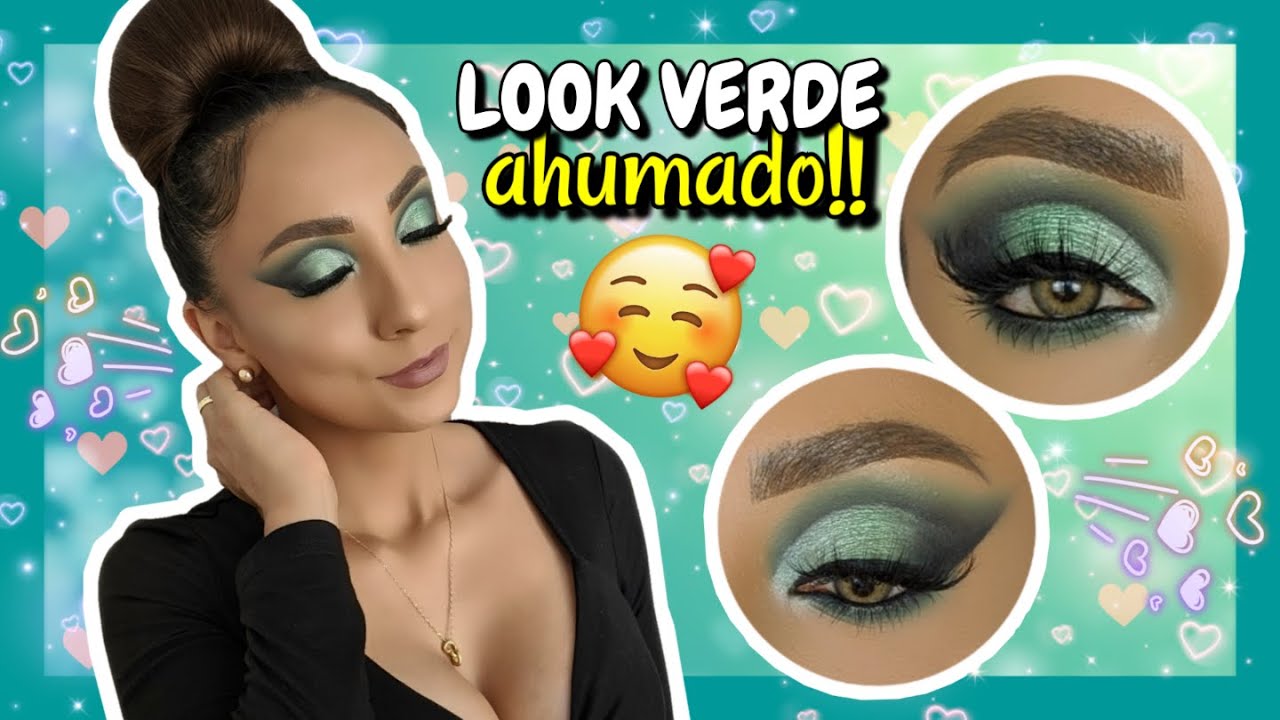 Maquillaje VERDE AHUMADO | Explicación FÁCIL Paso a Paso | GREEN MAKEUP ♥♥♥ Andy Lo