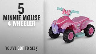 Top 10 Minnie Mouse 4 Wheeler [2018]: NEW! Disney Minnie Mouse Happy Helper 6-Volt Battery-Powered