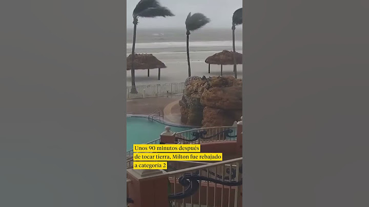 El time-lapse de la llegada del huracán 'Milton' a las costas de Florida