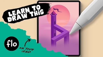 You Can Draw This ISOMETRIC artwork in Procreate - Inspired by Monument Valley